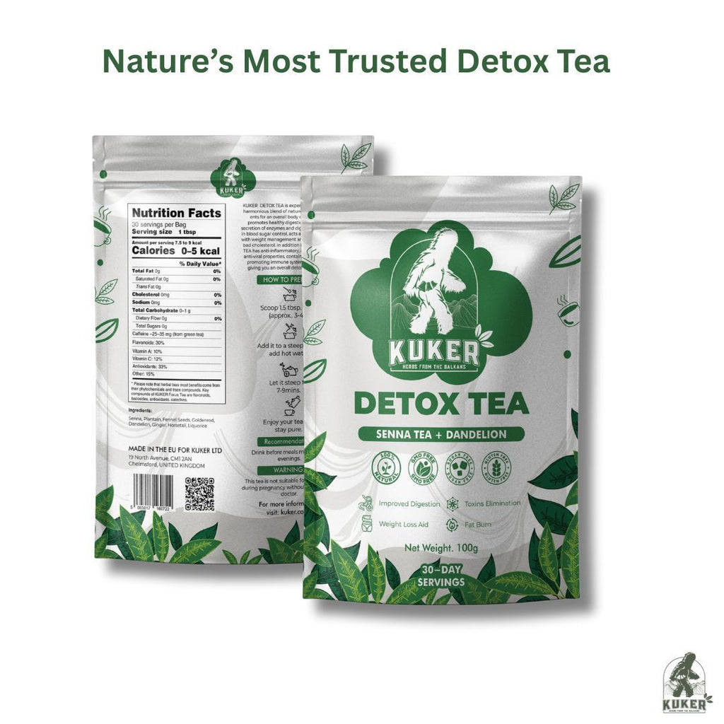 KUKER® Detox Tea 100g Loose Leaf | Weight Loss Tea for Natural Digestion & Cleanse Support