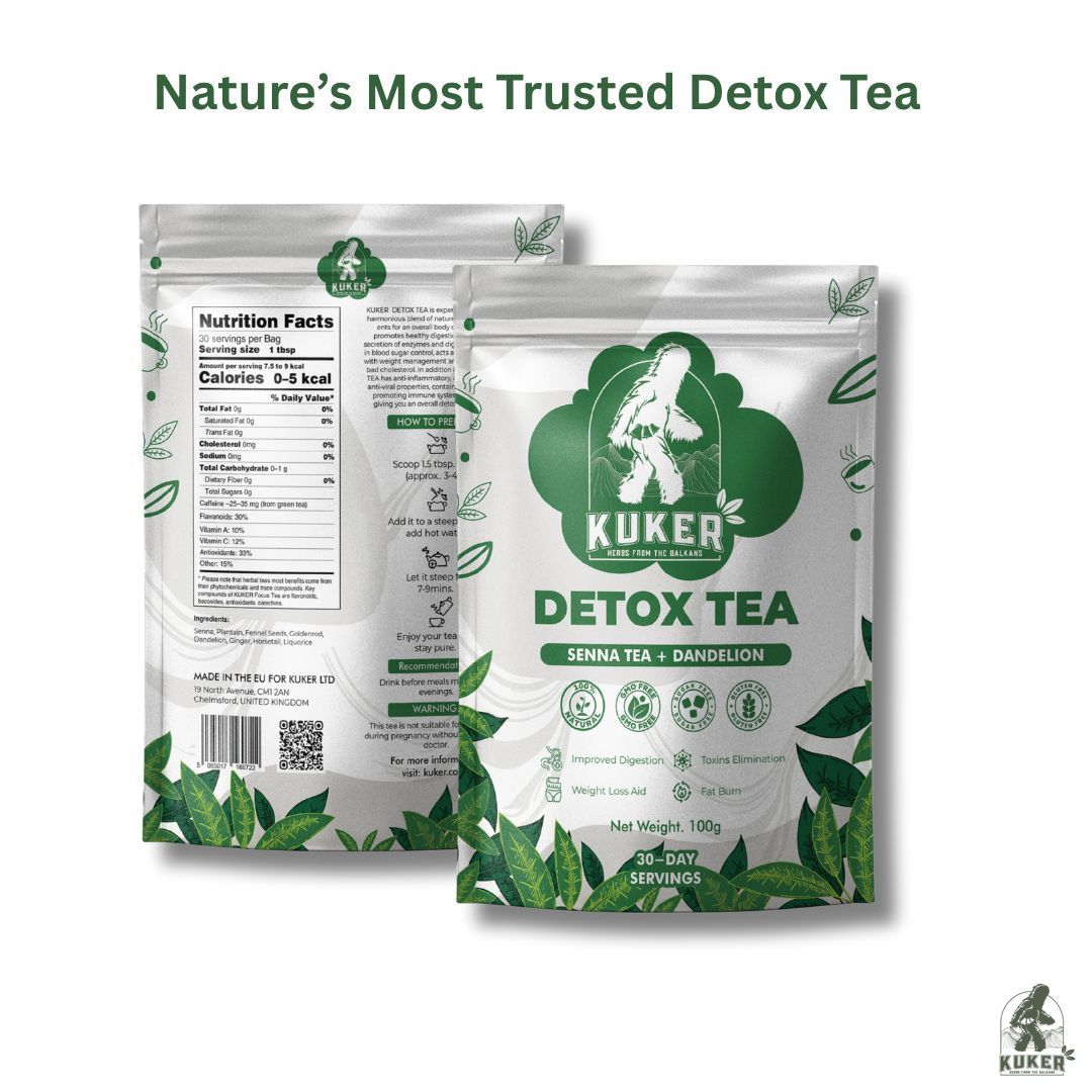 KUKER® Detox Tea 100g Loose Leaf | Weight Loss Tea for Natural Digestion & Cleanse Support