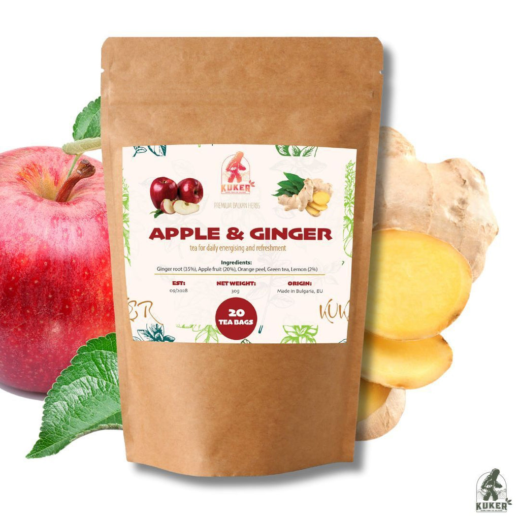 KUKER®  Apple & Ginger Root Tea 30g | 20 Bags